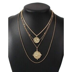 Layered Necklace Set, Gold Necklace Set, Gift for Mom, Gift for Wife